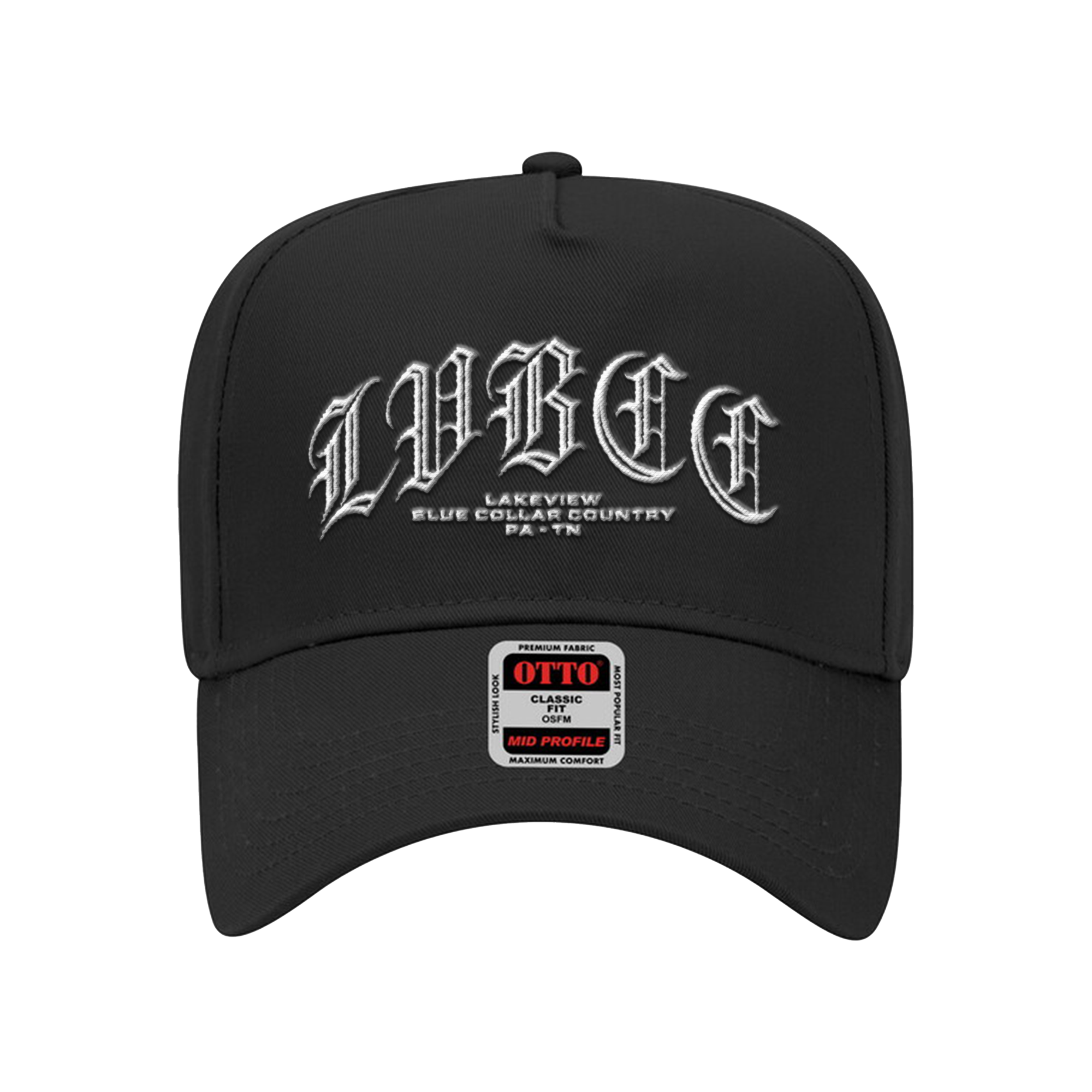 Lakeview - LVBCC Puff Embroidery Hat (Black)