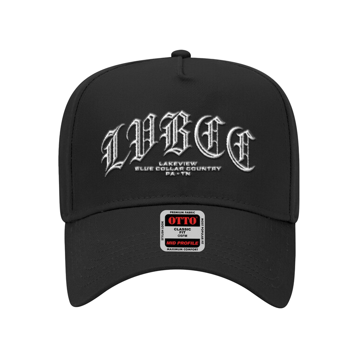 Lakeview - LVBCC Puff Embroidery Hat (Black)