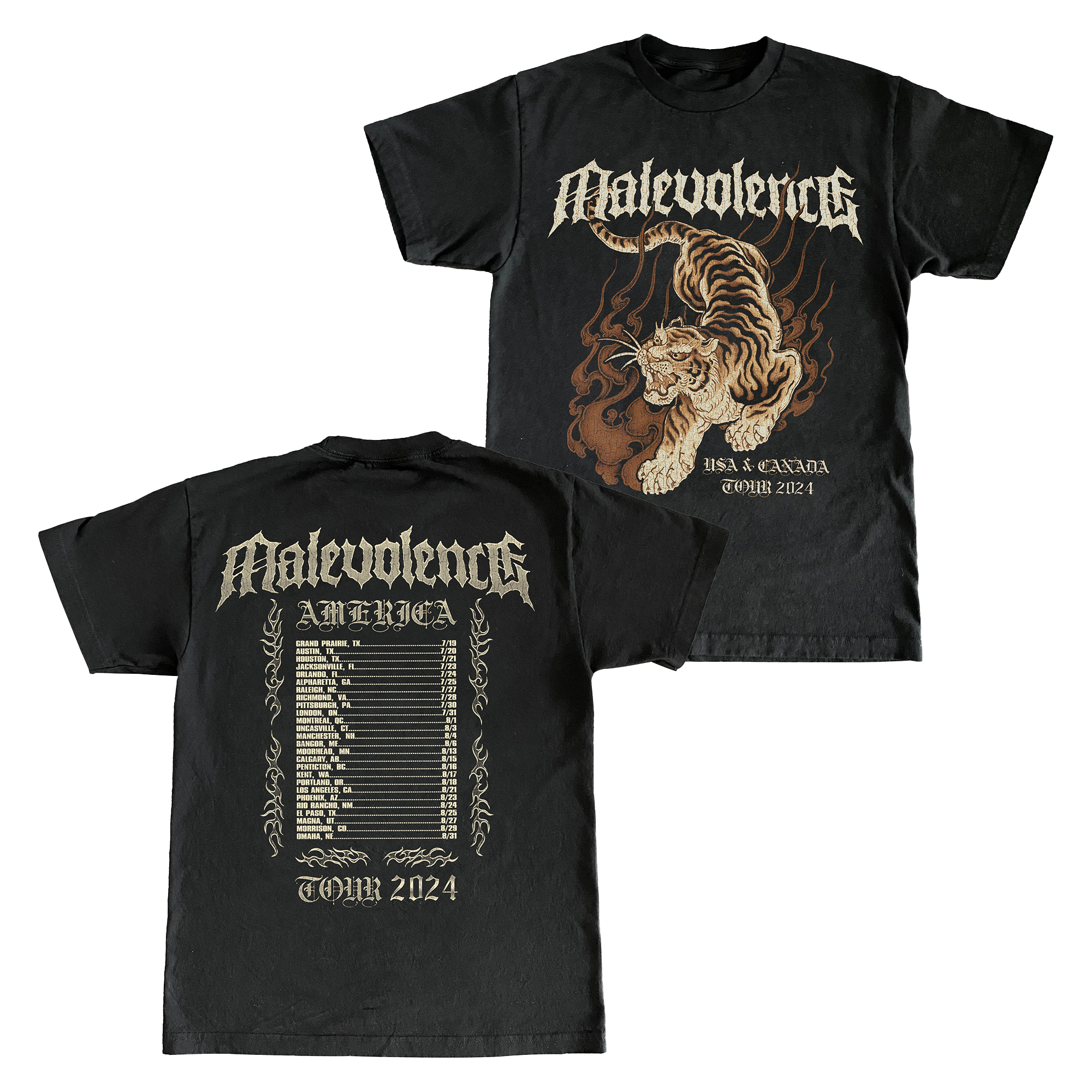 Malevolence - Tiger Tour Tee