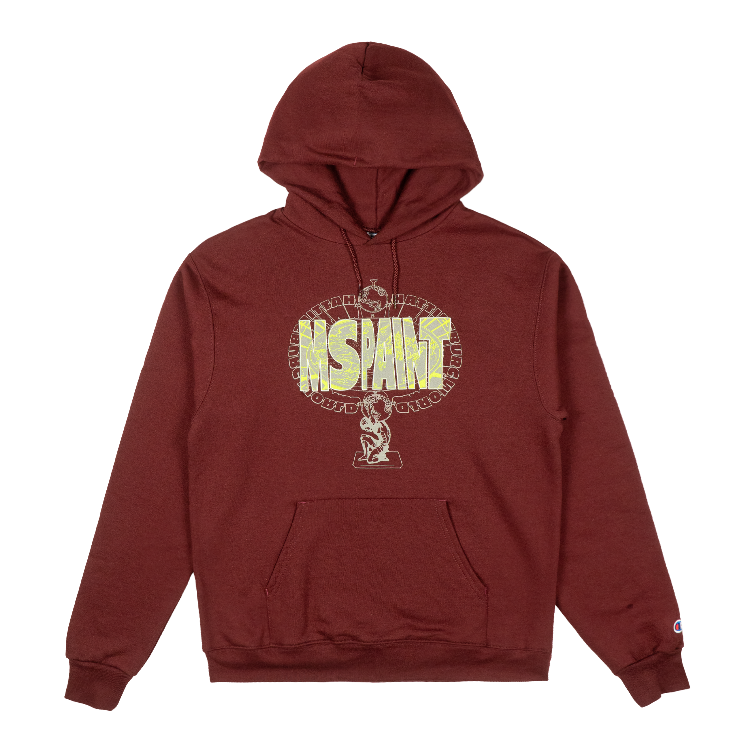 MSPAINT - Maroon Atlas Hoodie