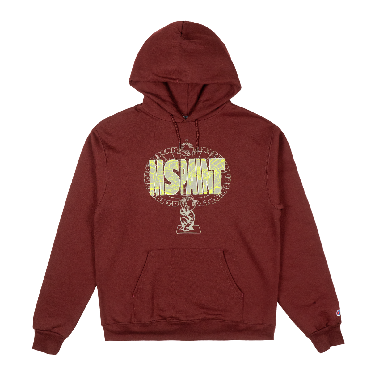 MSPAINT - Maroon Atlas Hoodie