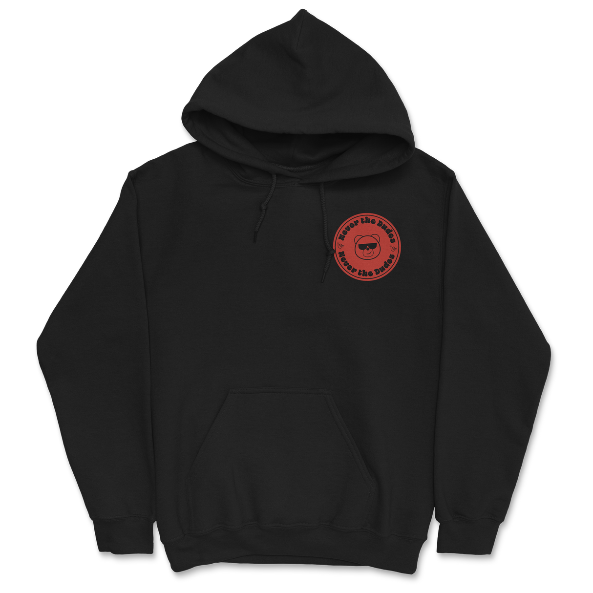 Never The Dudes Hoodie - Black