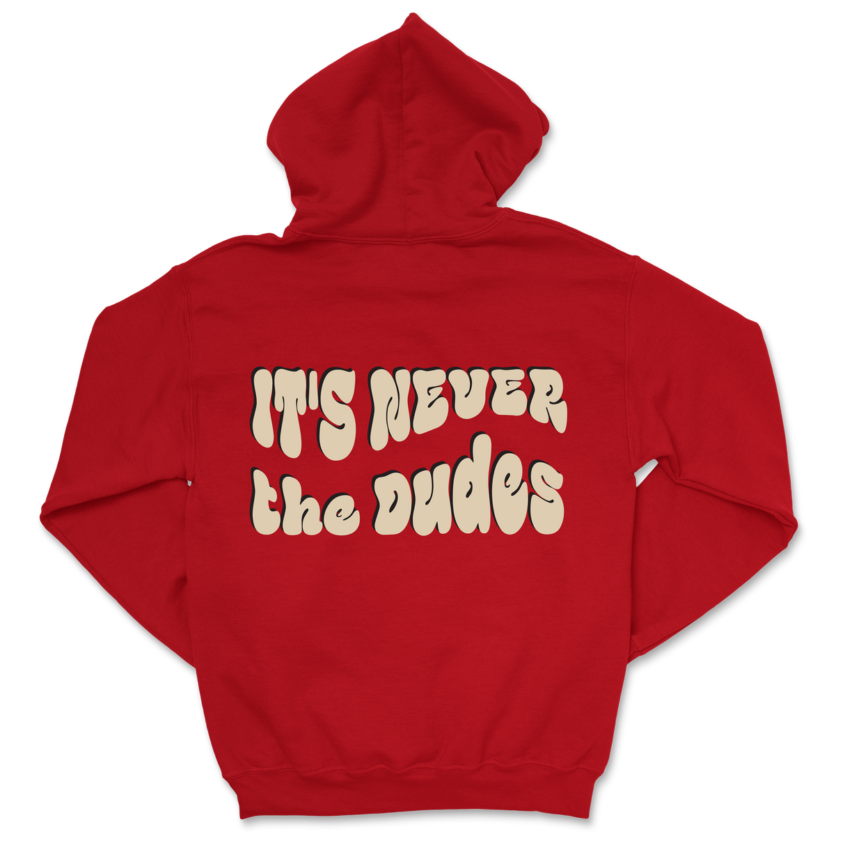 Never The Dudes Hoodie - Red