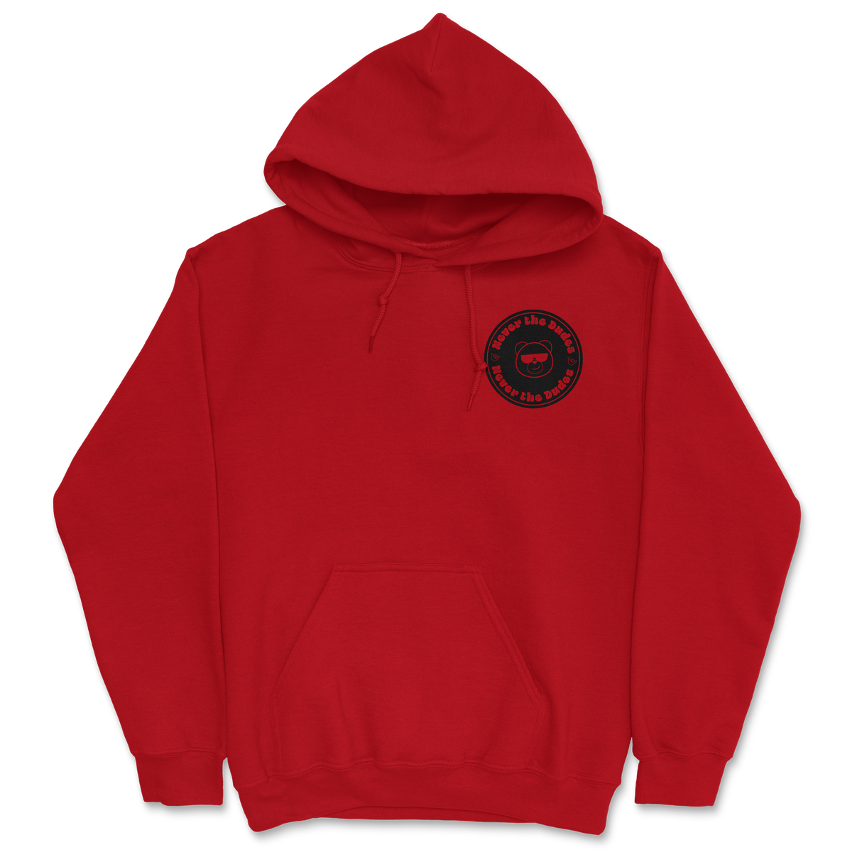 Never The Dudes Hoodie - Red