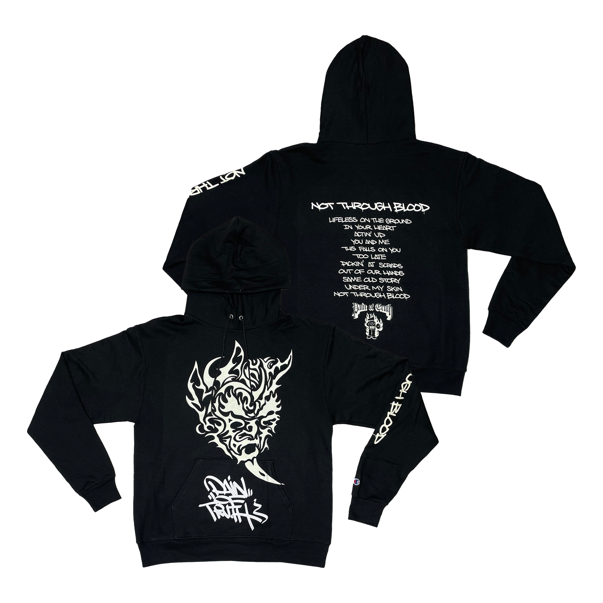 Pain of Truth - Graffiti Black Hoodie