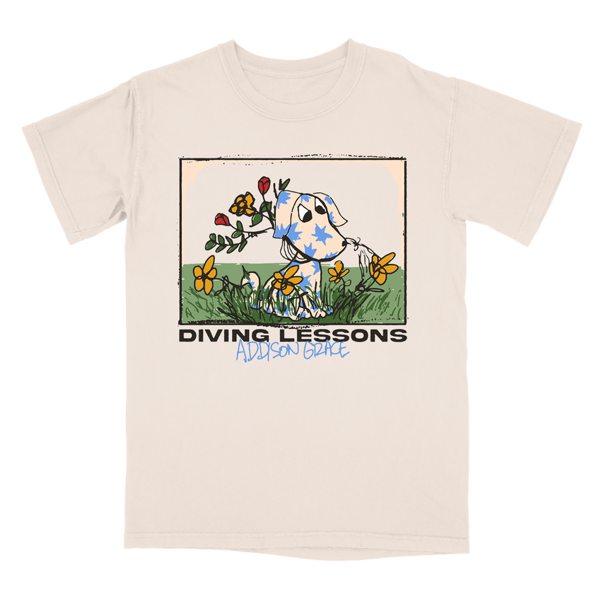 Addison Grace - Puppy Flowers T-Shirt