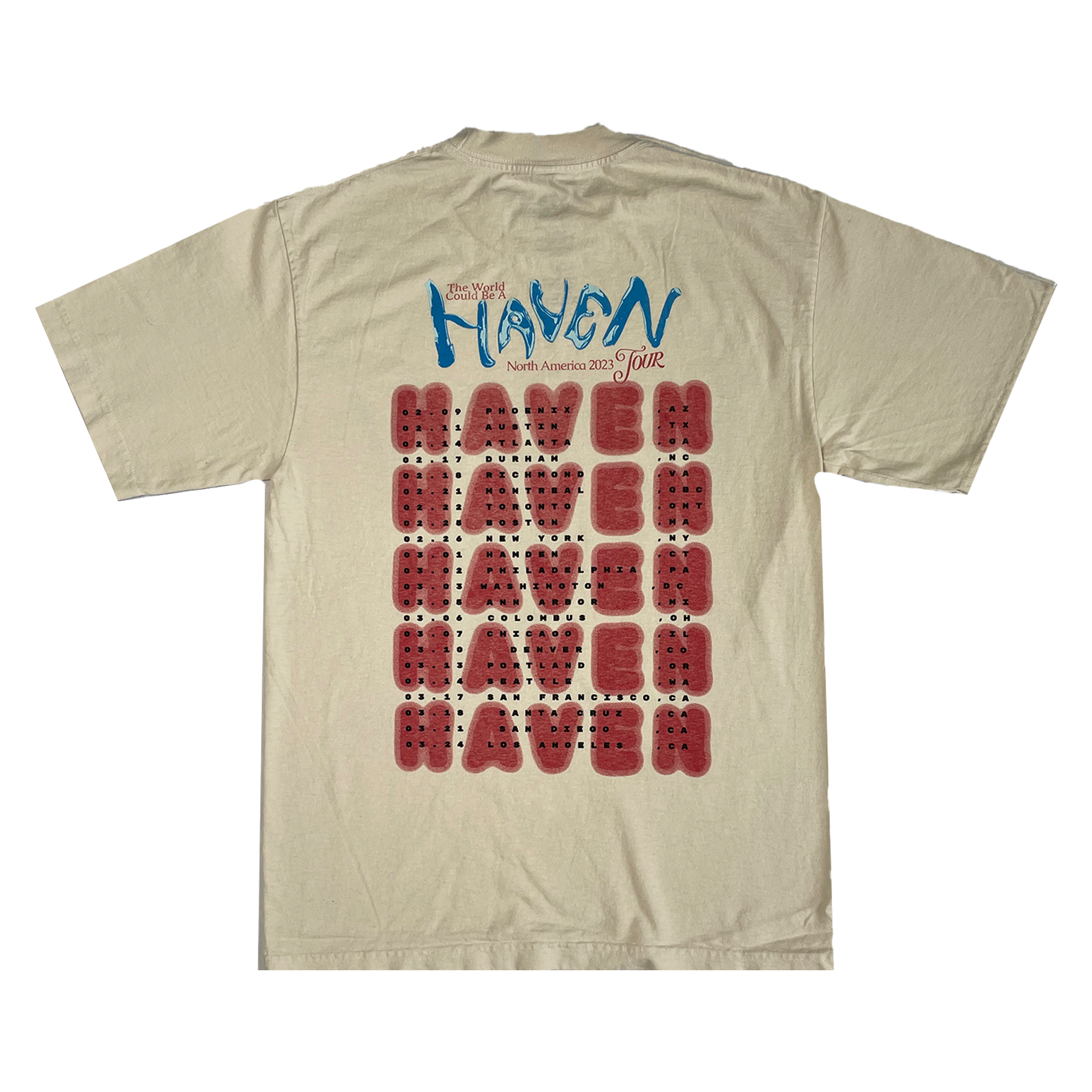 Haven Tour T-Shirt - Cream