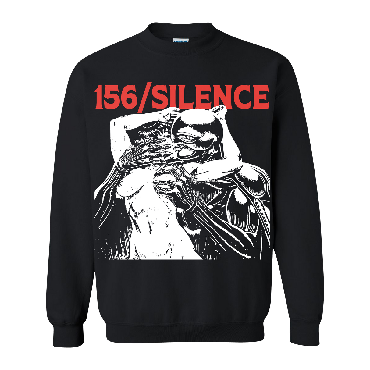 156/Silence - Red Logo Crewneck