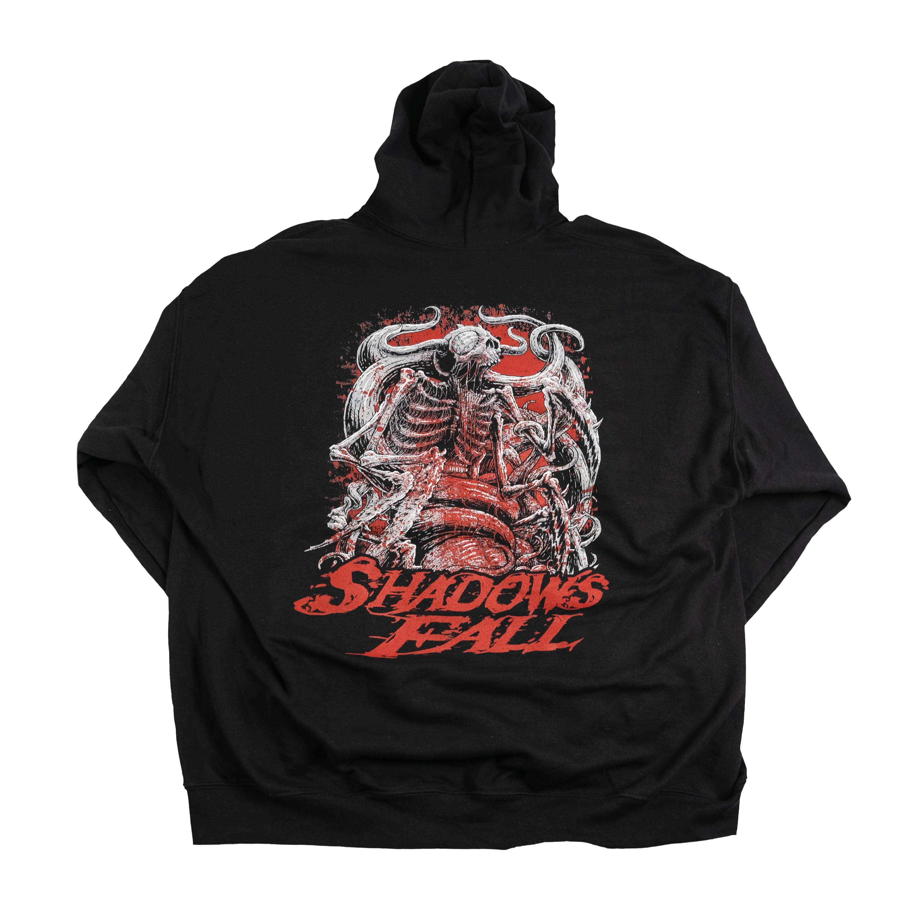 Shadows Fall - Logo w/ Skull Spikes Hoodie