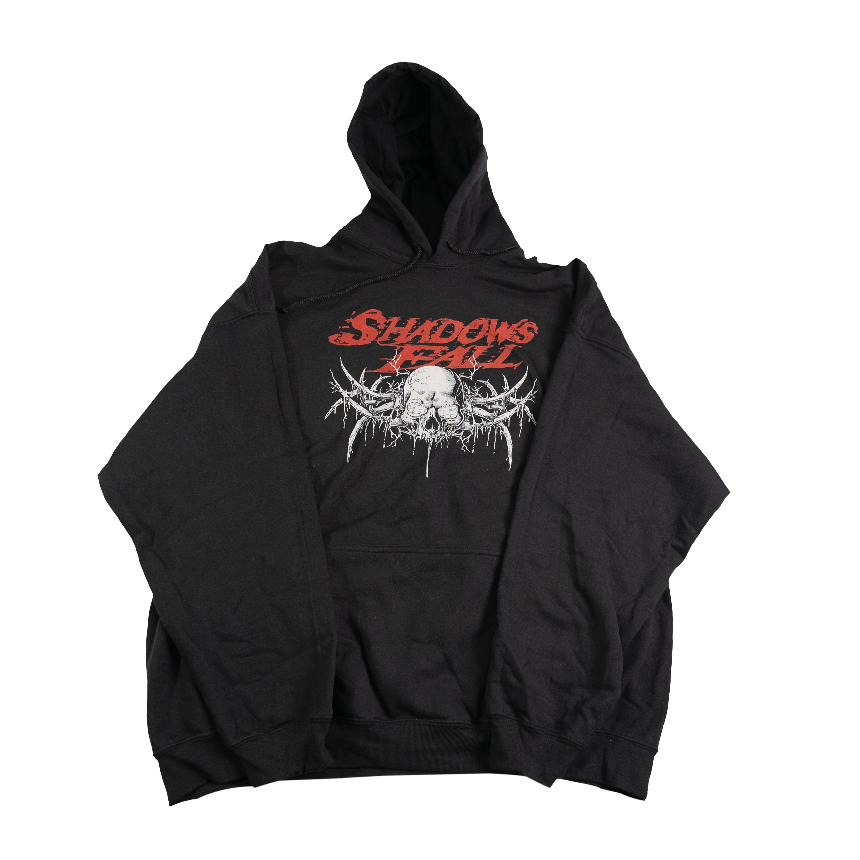 Shadows Fall - Logo w/ Skull Spikes Hoodie