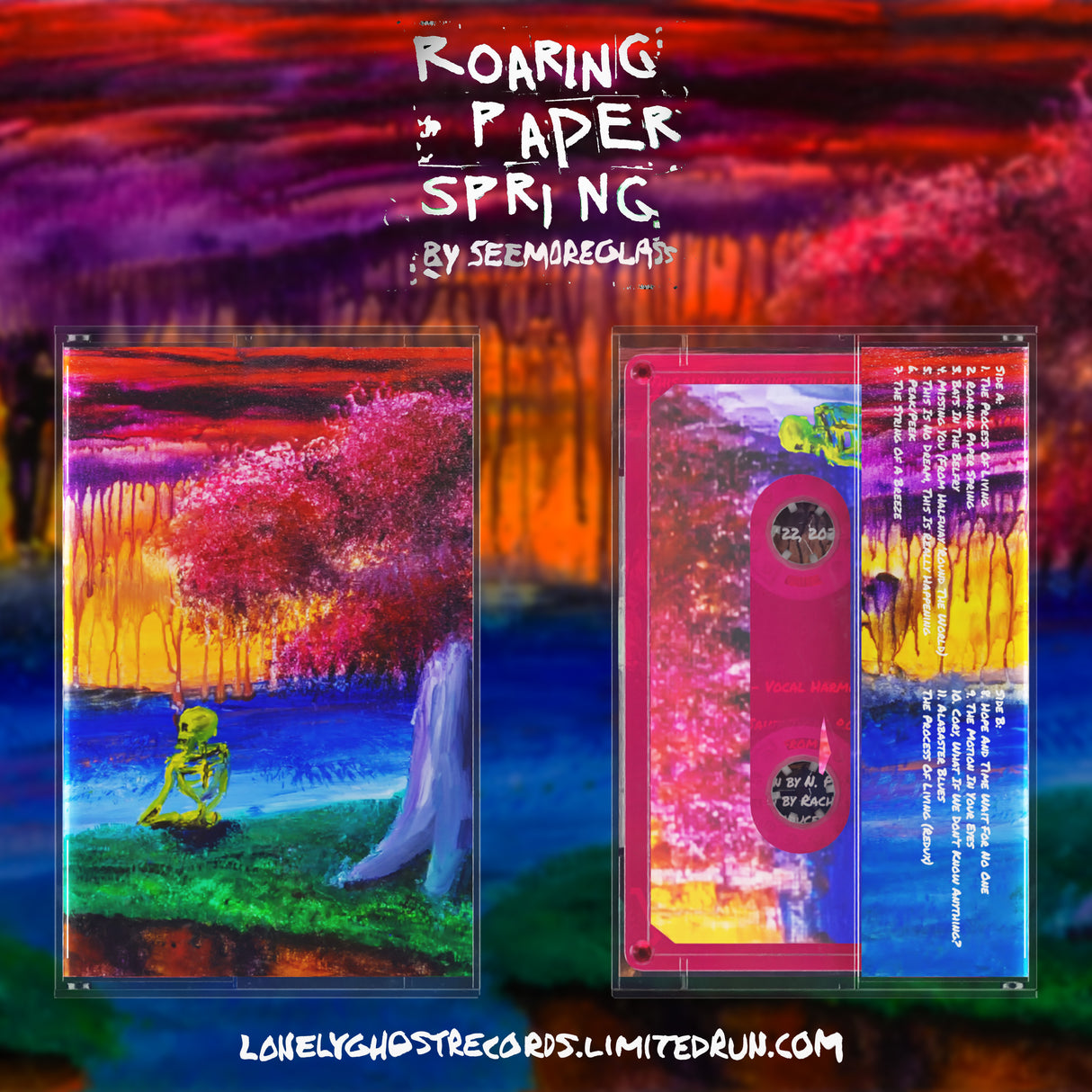 SeeMoreGlass - "Roaring Paper Spring" Limited Edition Translucent Pink Cassette