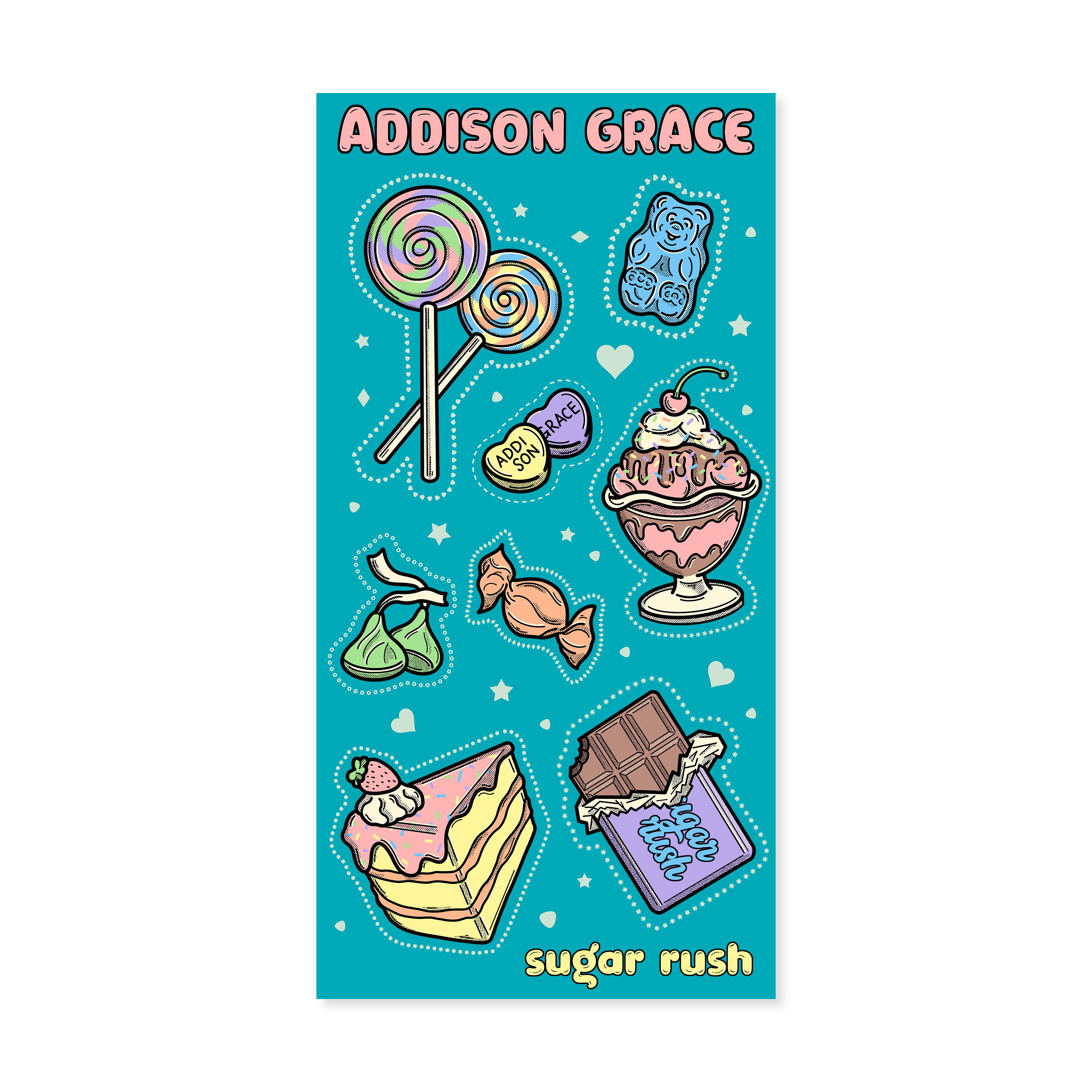 Addison Grace - Sugar Rush Sticker Sheet