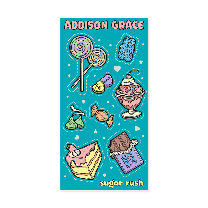 Addison Grace - Sugar Rush Sticker Sheet