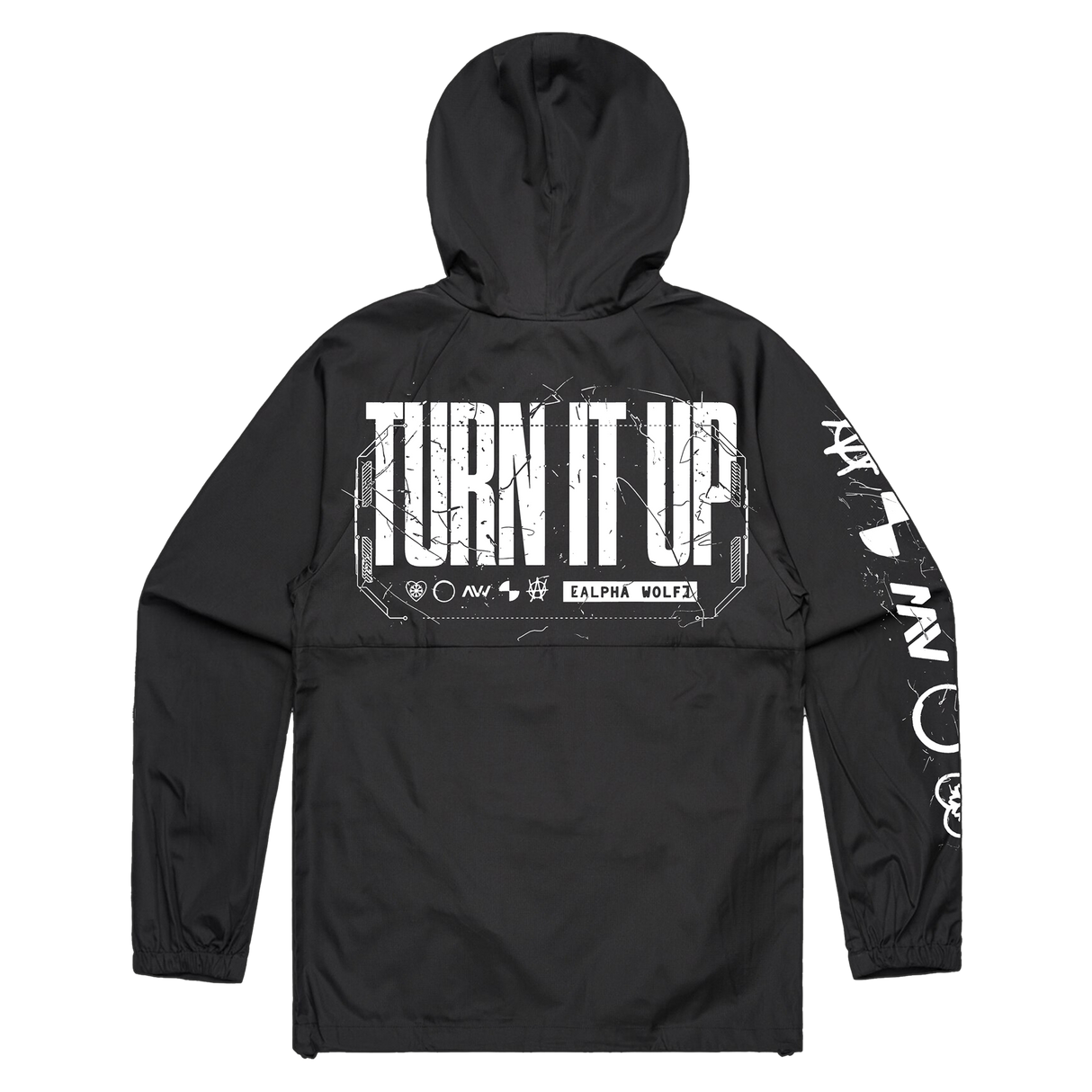 Alpha Wolf - Turn It Up Windbreaker