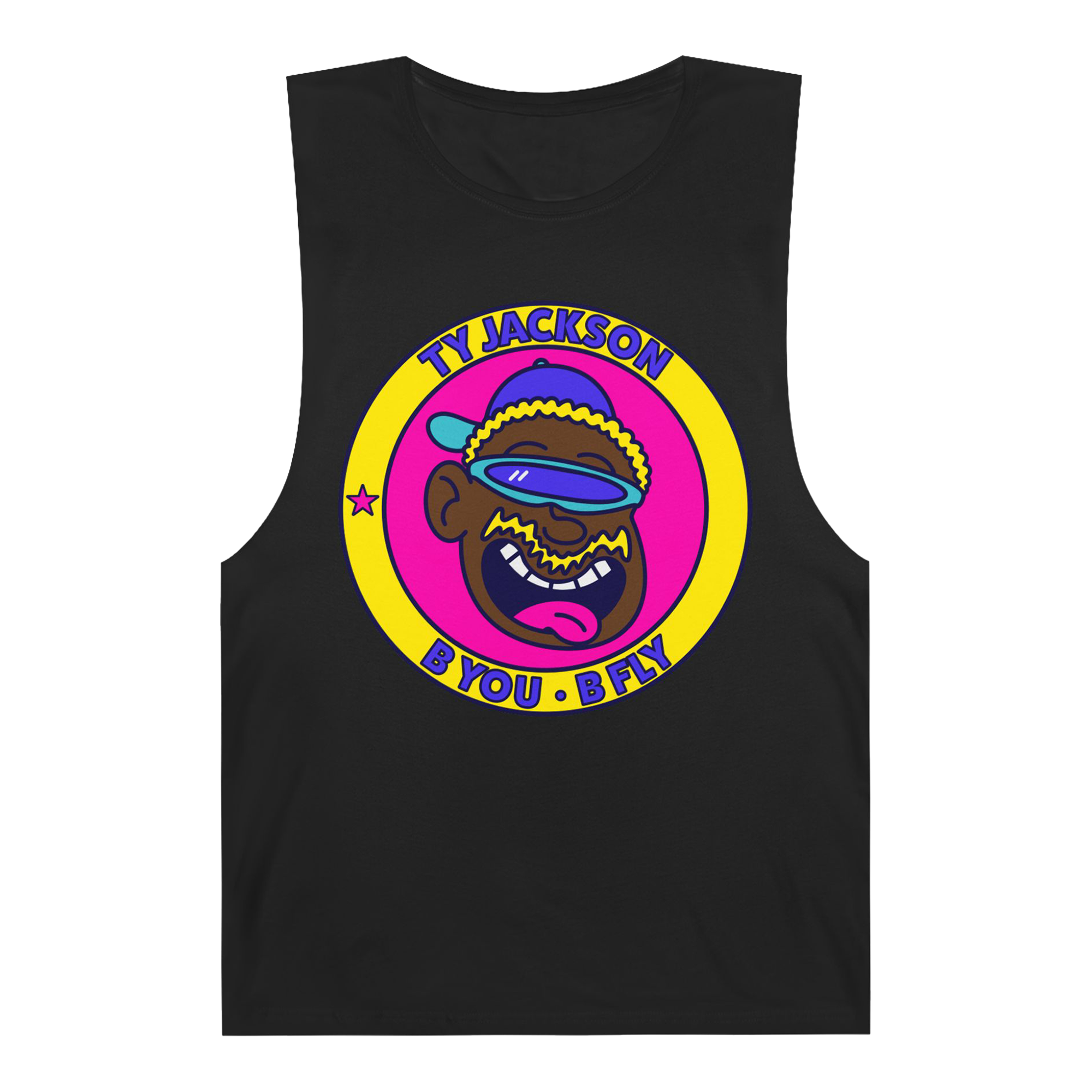 Ty Jackson - B You B Fly Black Sleeveless Shirt