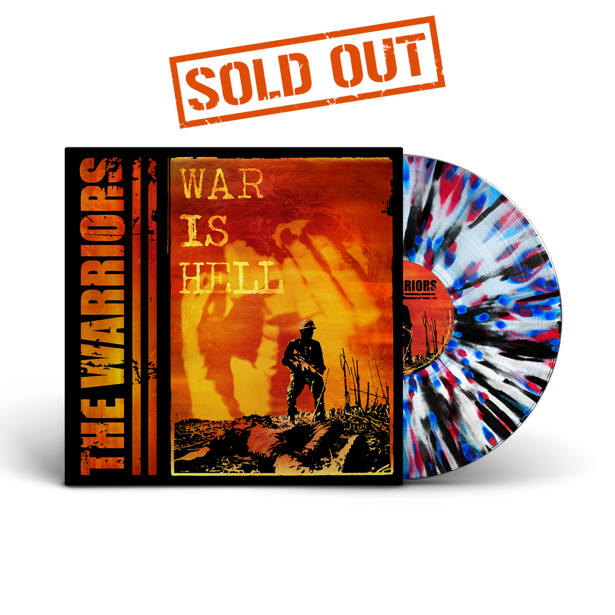 The Warriors - War Is Hell Vinyl - Red Black & Blue Splatter