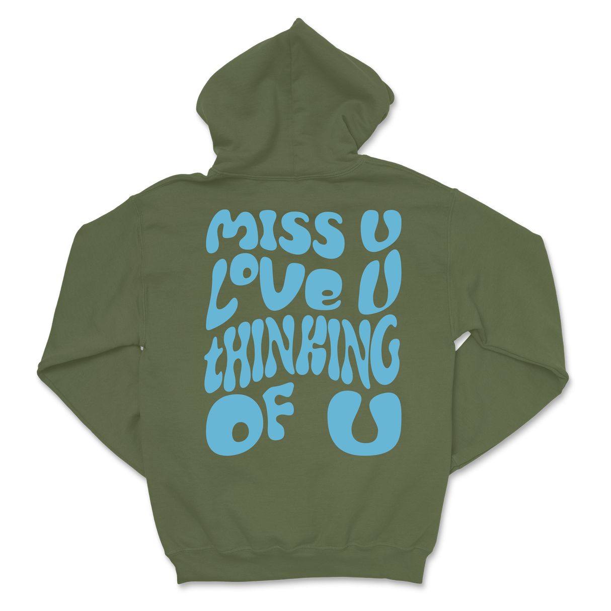 Dalton Mauldin - Miss U Hoodie - Light Blue Print