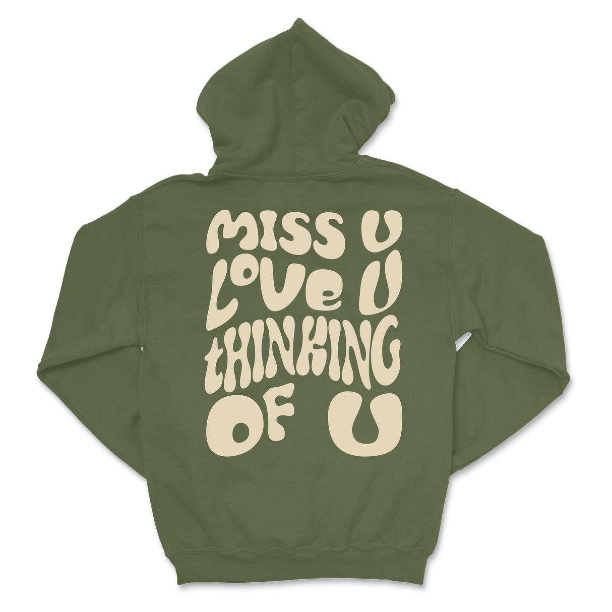 Dalton Mauldin - Miss U Hoodie - Cream Print