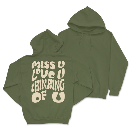 Dalton Mauldin - Miss U Hoodie - Cream Print