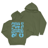 Dalton Mauldin - Miss U Hoodie - Light Blue Print