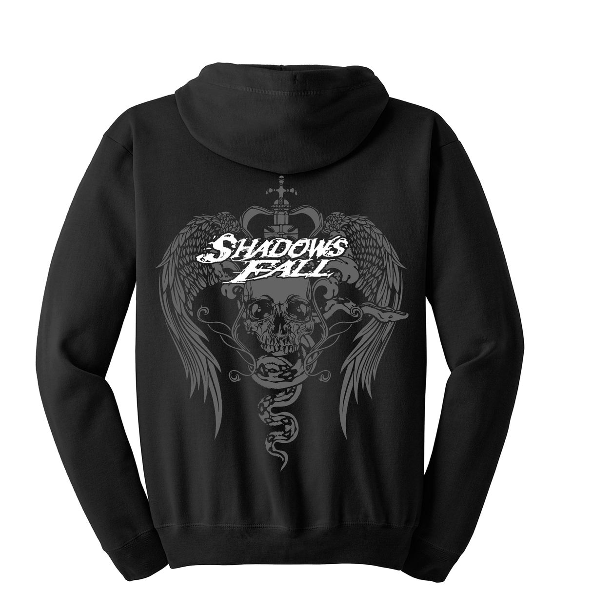 Shadows Fall - Winged Skull Zip Hoodie