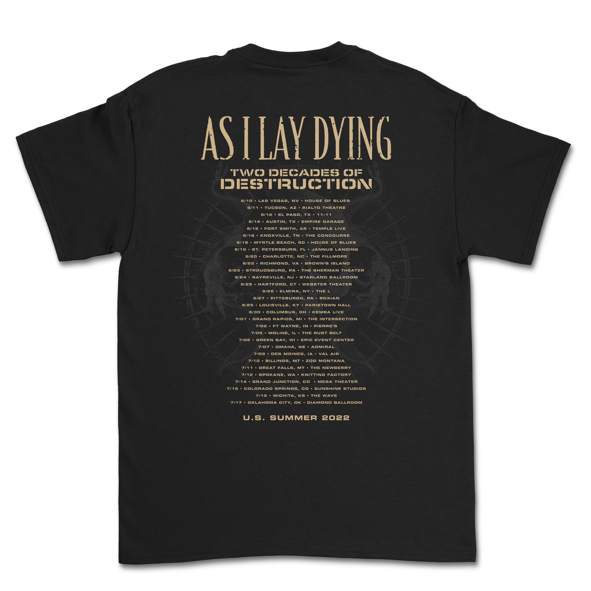 As I Lay Dying - Tour T-Shirt