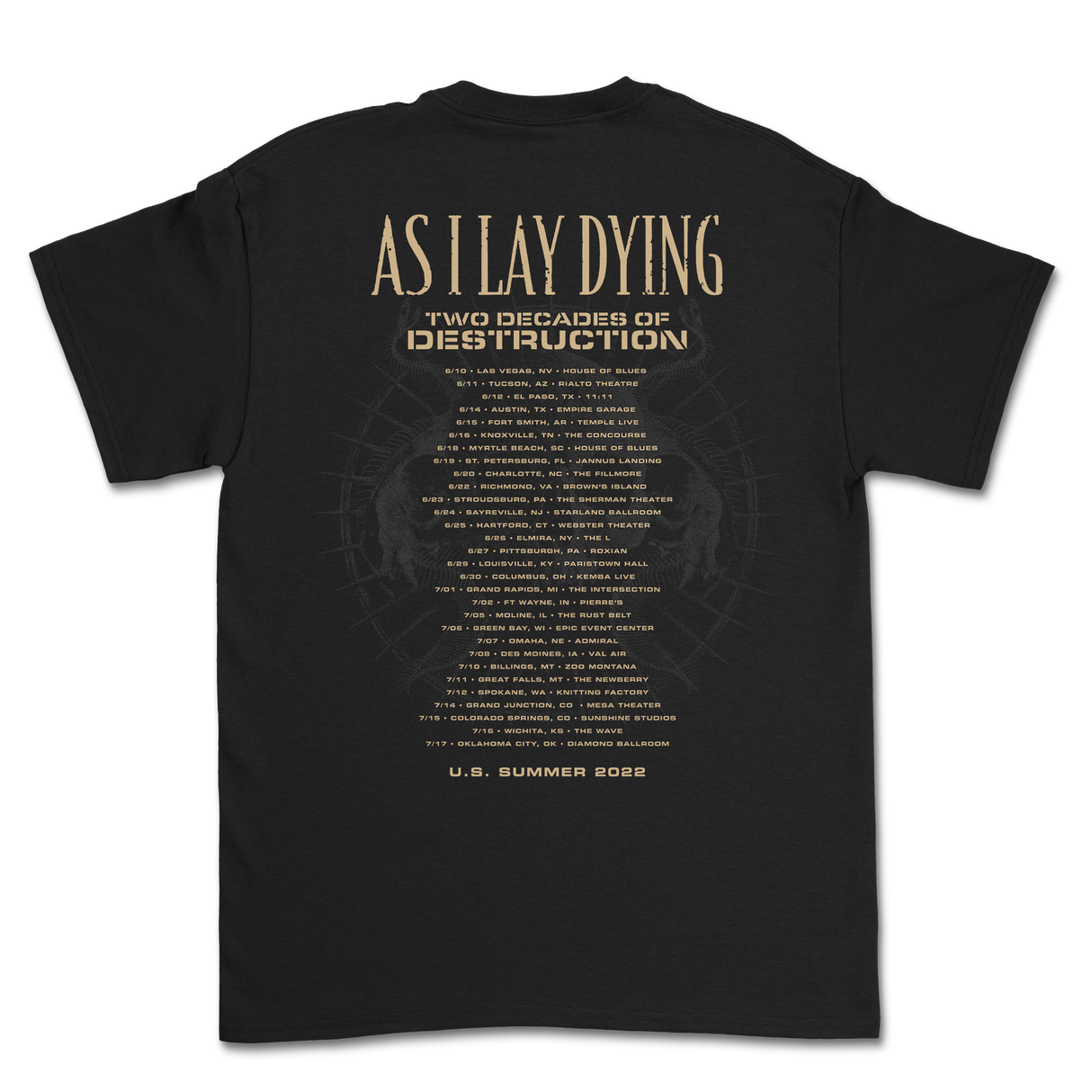 As I Lay Dying - Tour T-Shirt