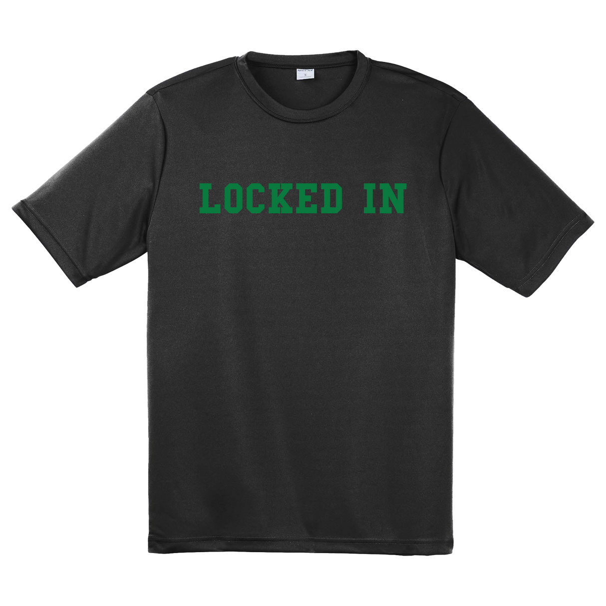 Davis Clarke - Locked In Performance T-Shirt (Green Print)