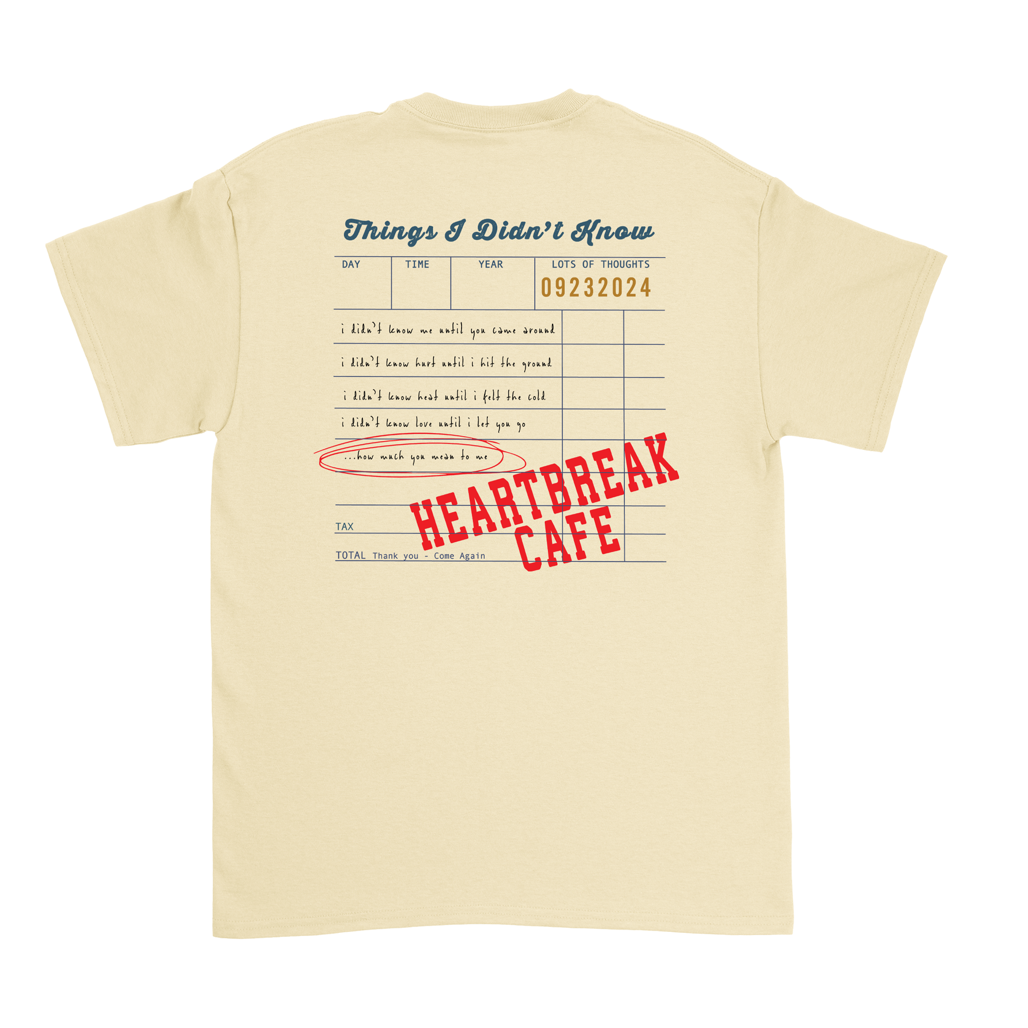 Dalton Mauldin - Heartbreak Cafe T-Shirt (Blue Print)