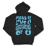 Dalton Mauldin - Miss U Hoodie - Light Blue Print