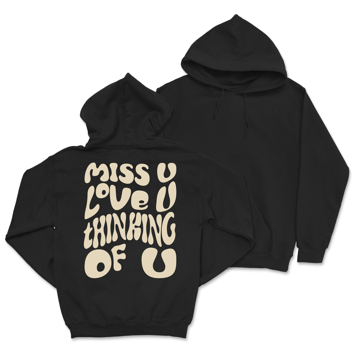 Dalton Mauldin - Miss U Hoodie - Cream Print