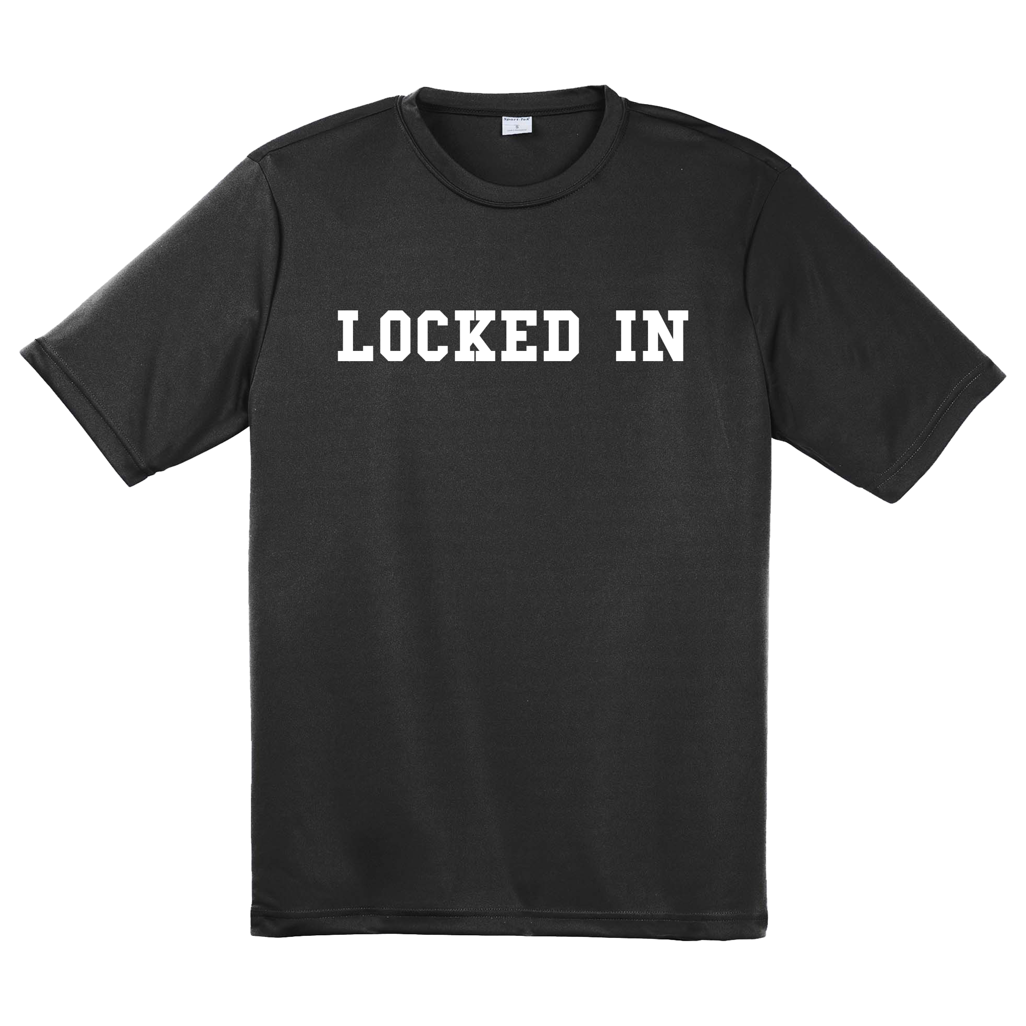 Davis Clarke - Locked In Performance T-Shirt (White Print)