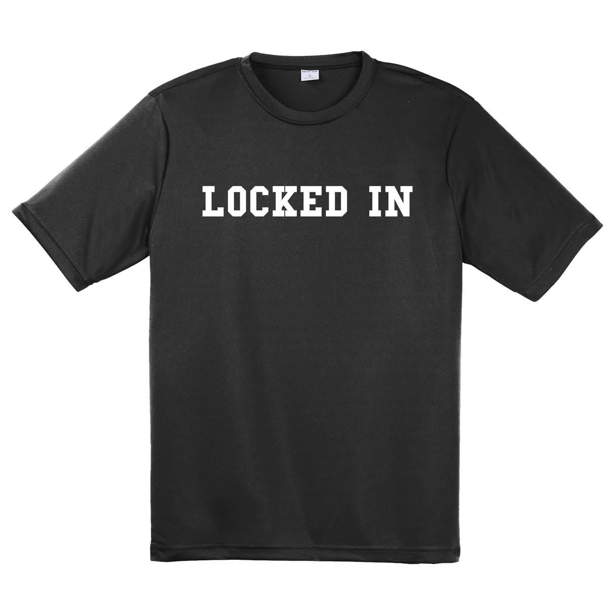 Davis Clarke - Locked In Performance T-Shirt (White Print)