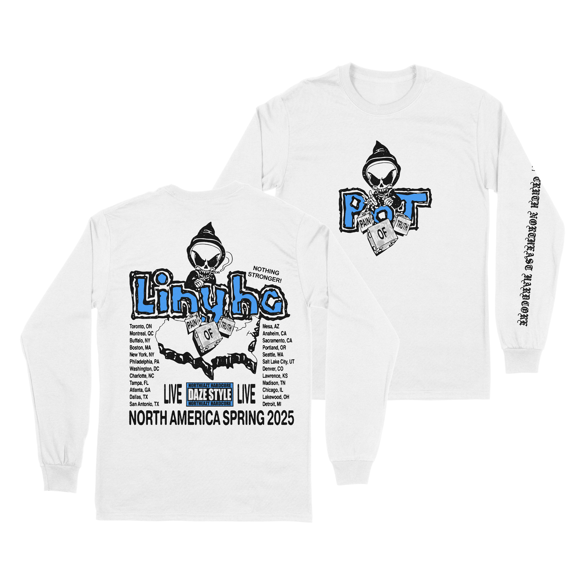 Pain Of Truth - Blind White Long Sleeve