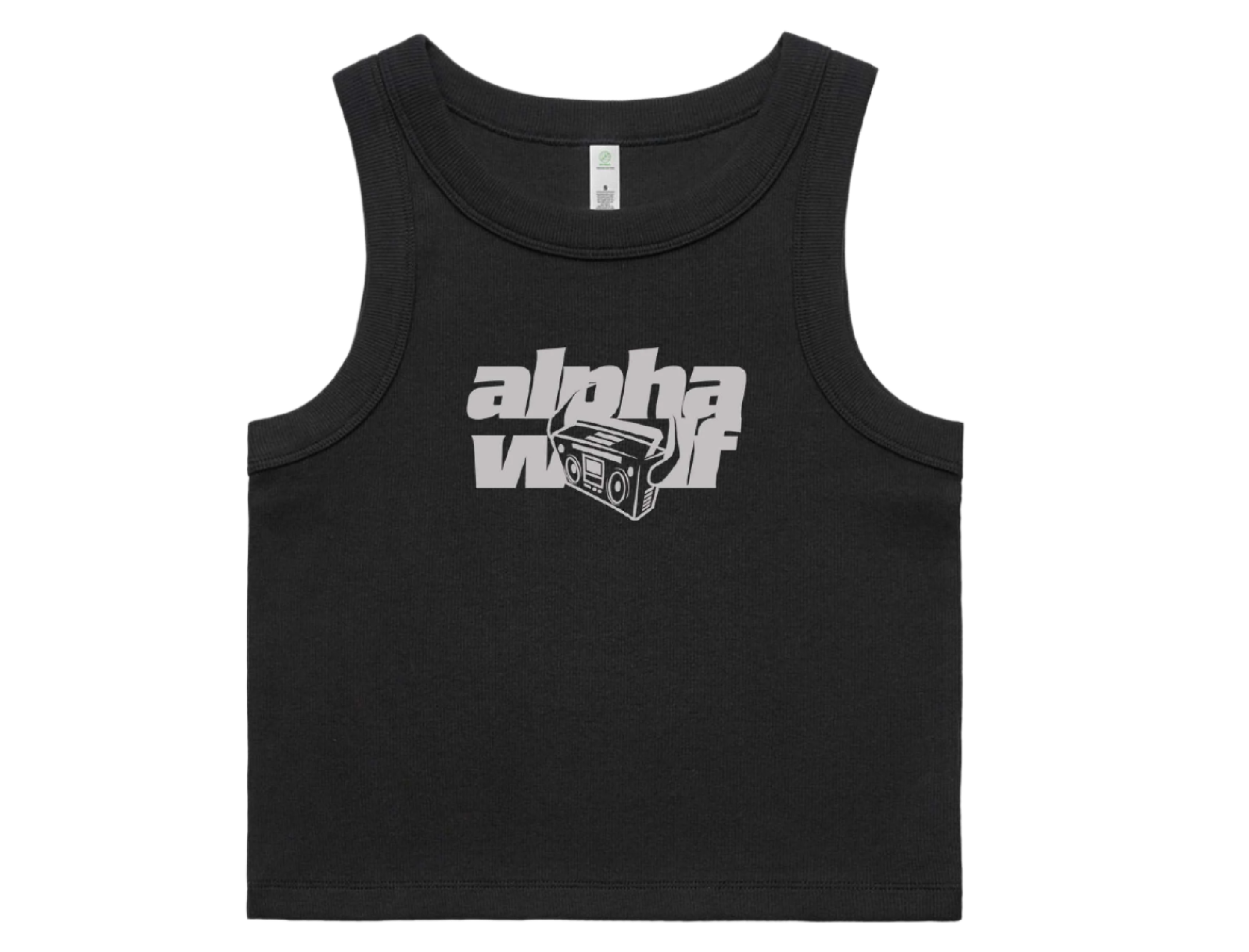 Alpha Wolf - Devil Boombox Crop Tank Top