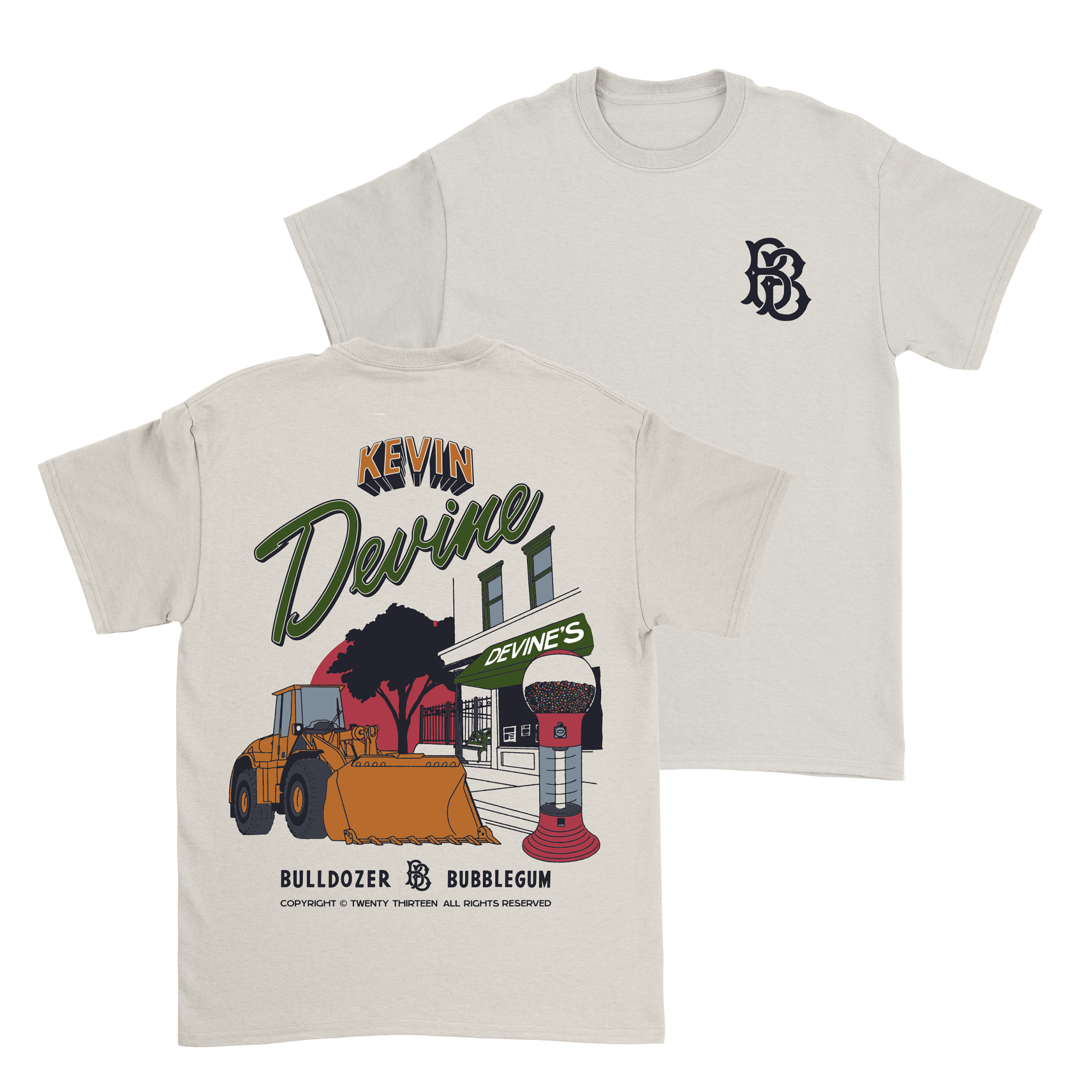 Kevin Devine - Bubbledozer T-Shirt (Pre-Order)