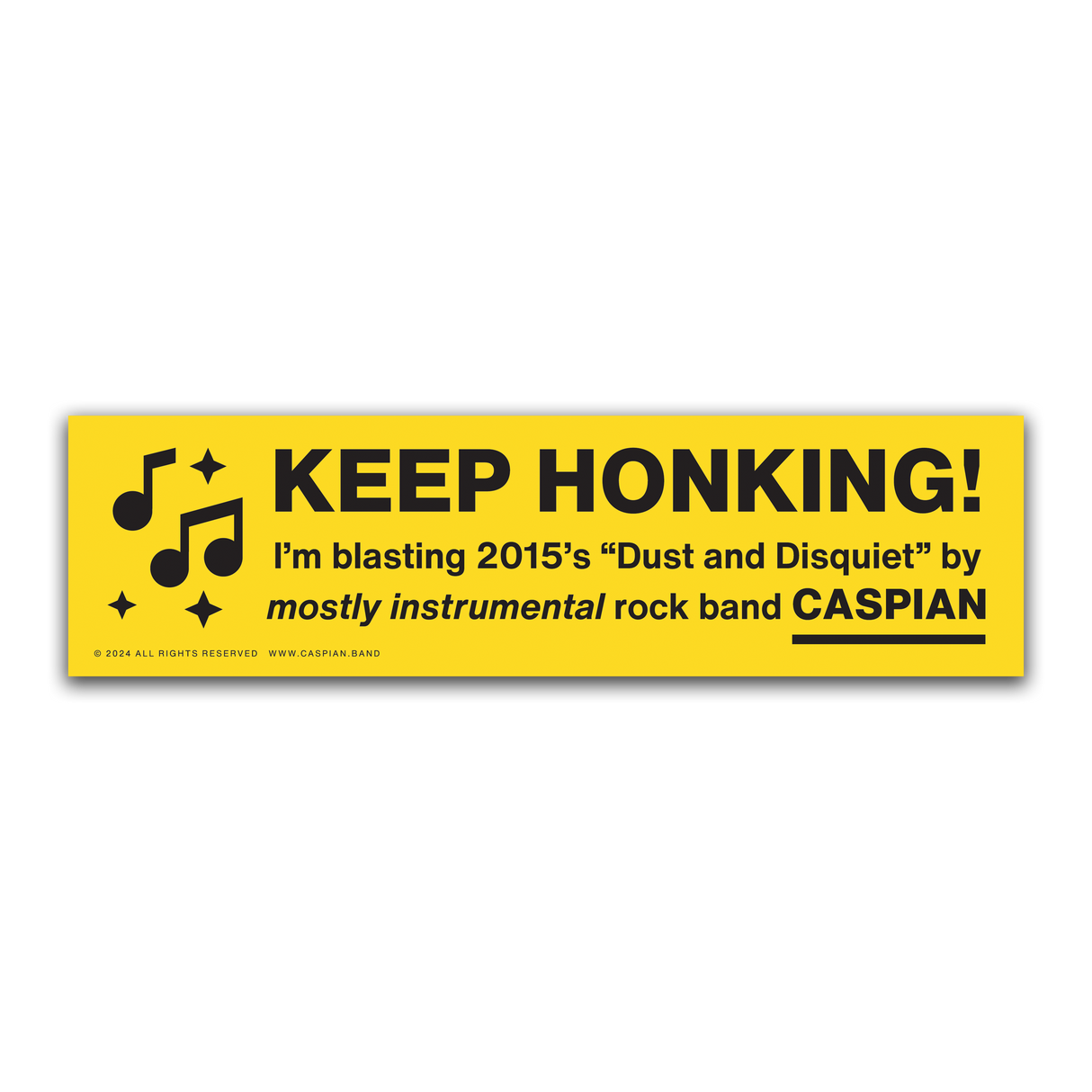 Caspian - Keep Honking! Bumper Sticker