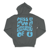 Dalton Mauldin - Miss U Hoodie - Light Blue Print