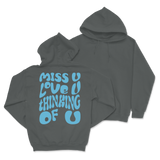 Dalton Mauldin - Miss U Hoodie - Light Blue Print