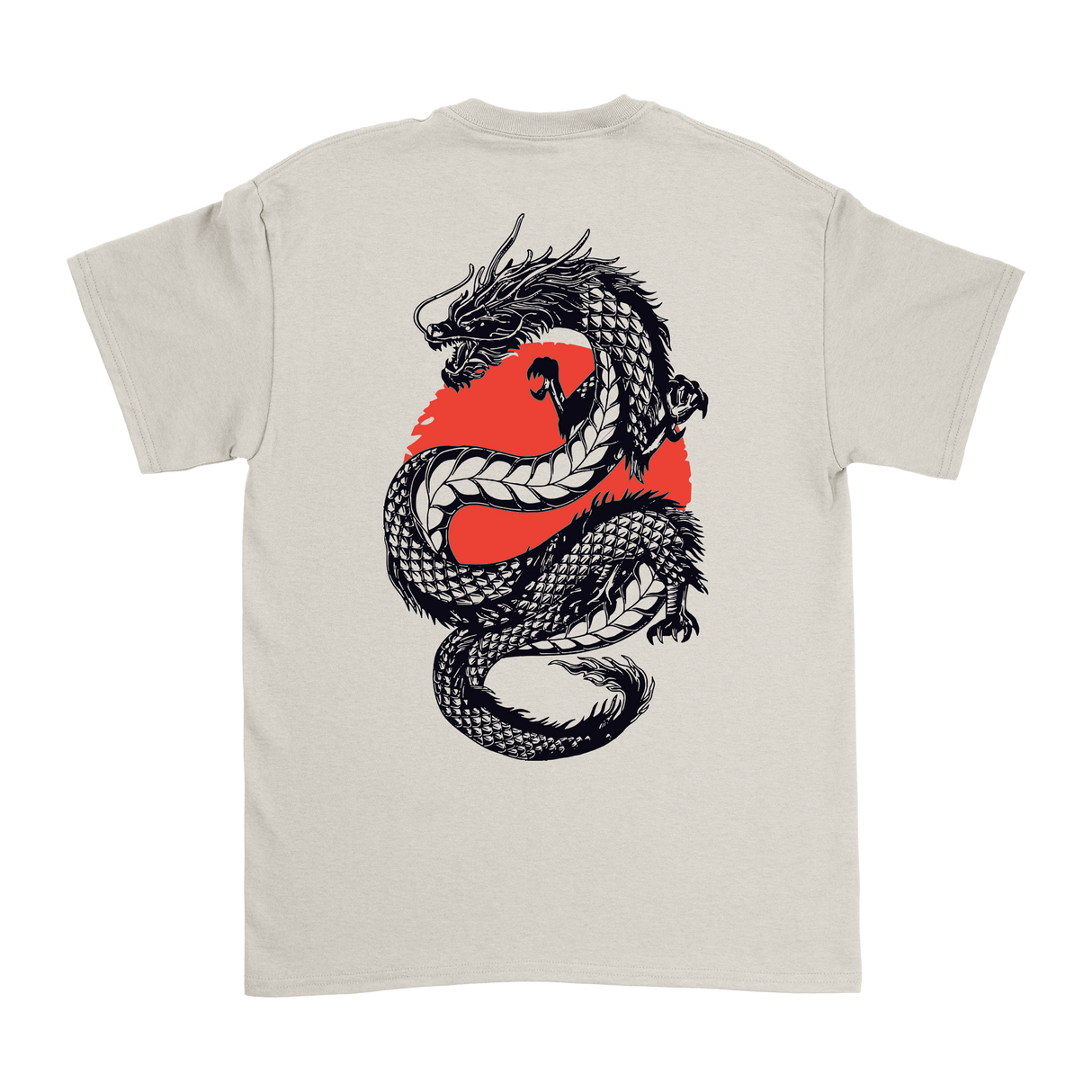 College Burnout - Dragon Sun T-Shirt (Creme)