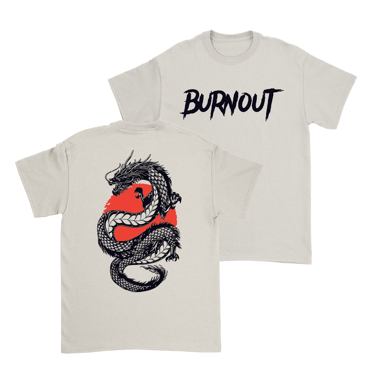 College Burnout - Dragon Sun T-Shirt (Creme)