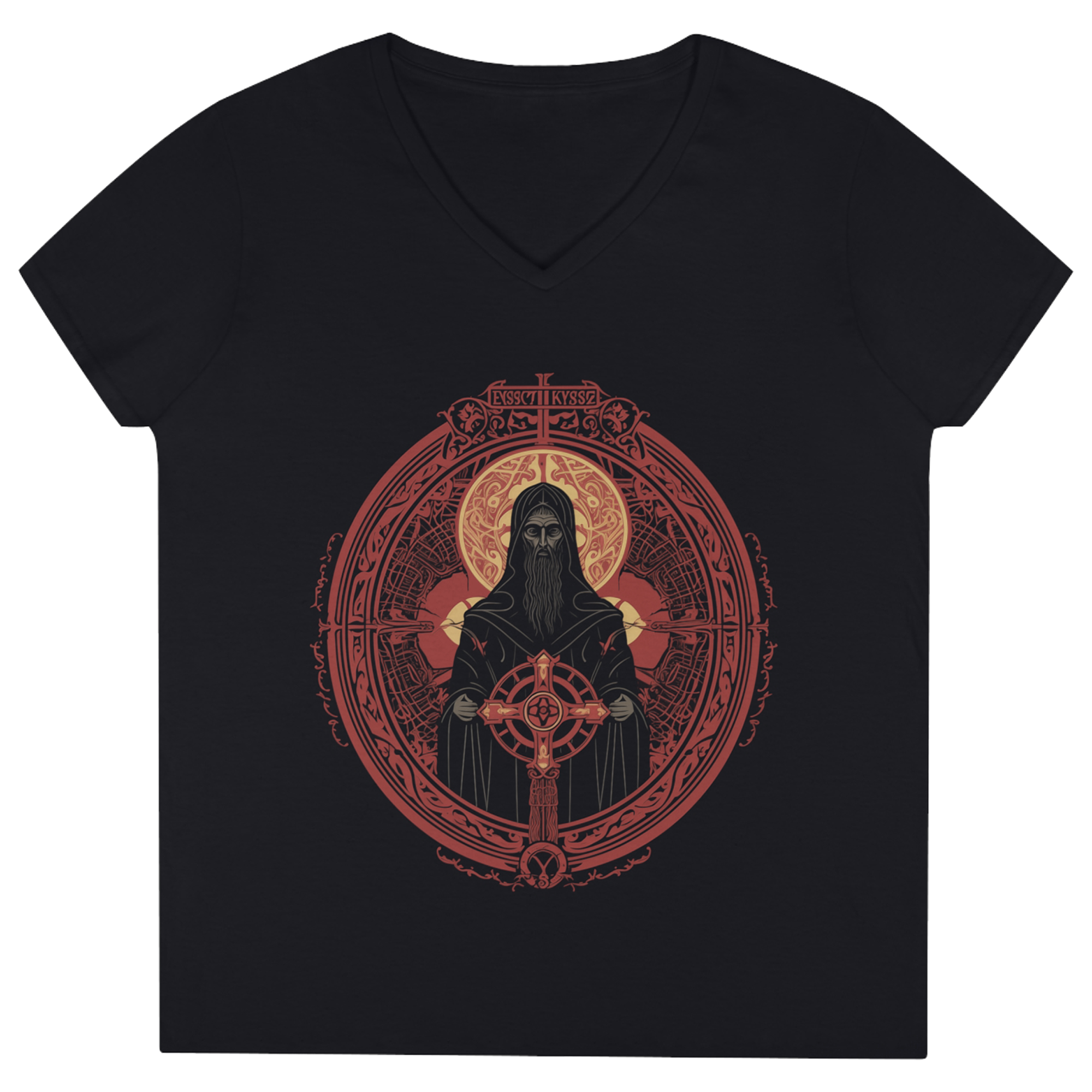 InTheosis - Desert Father Ladies' V-Neck T-Shirt