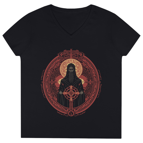 InTheosis - Desert Father Ladies' V-Neck T-Shirt