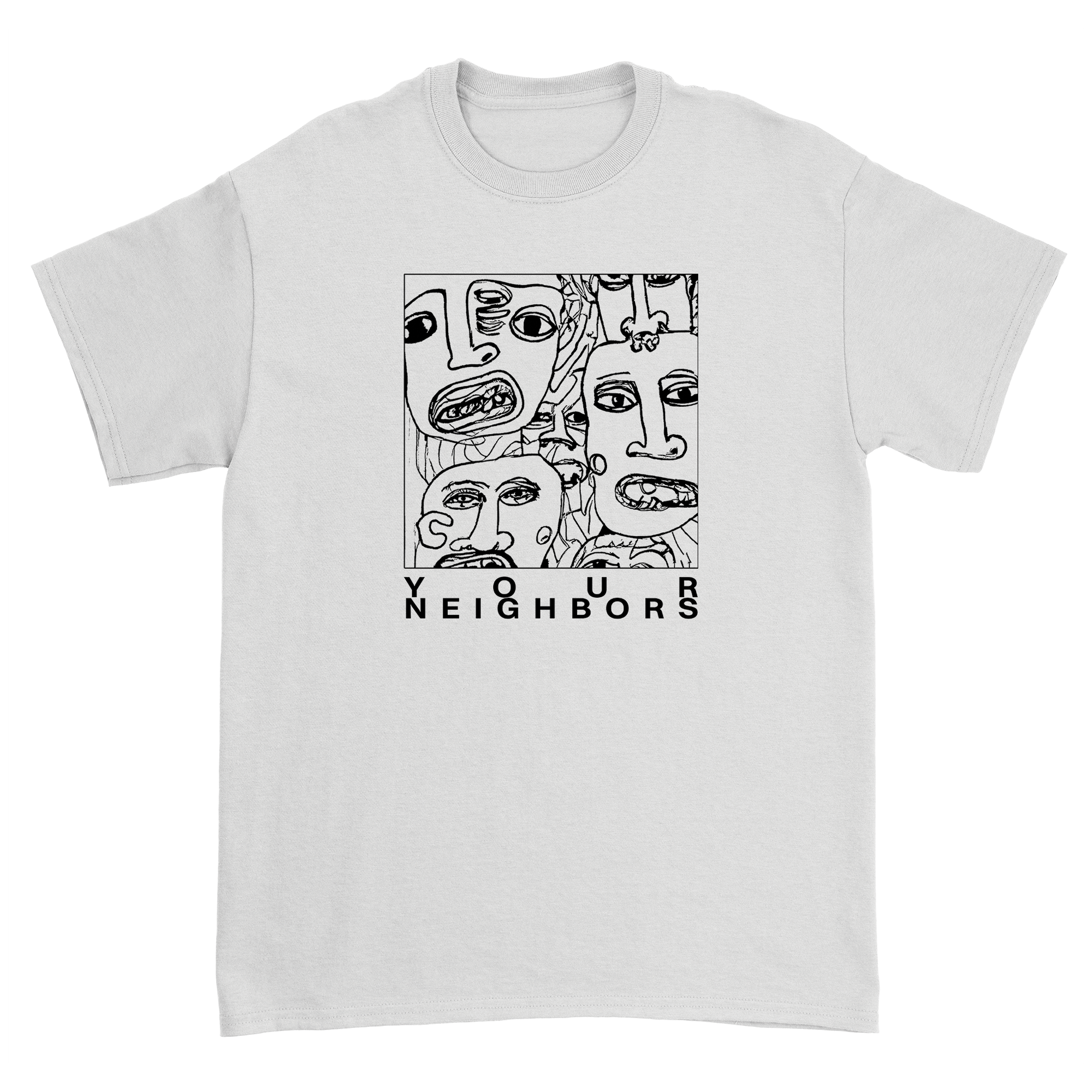 Your Neighbors - Faces T-Shirt (White)