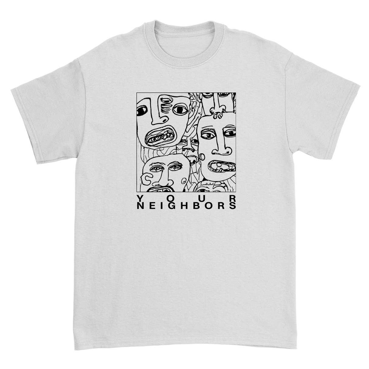 Your Neighbors - Faces T-Shirt (White)