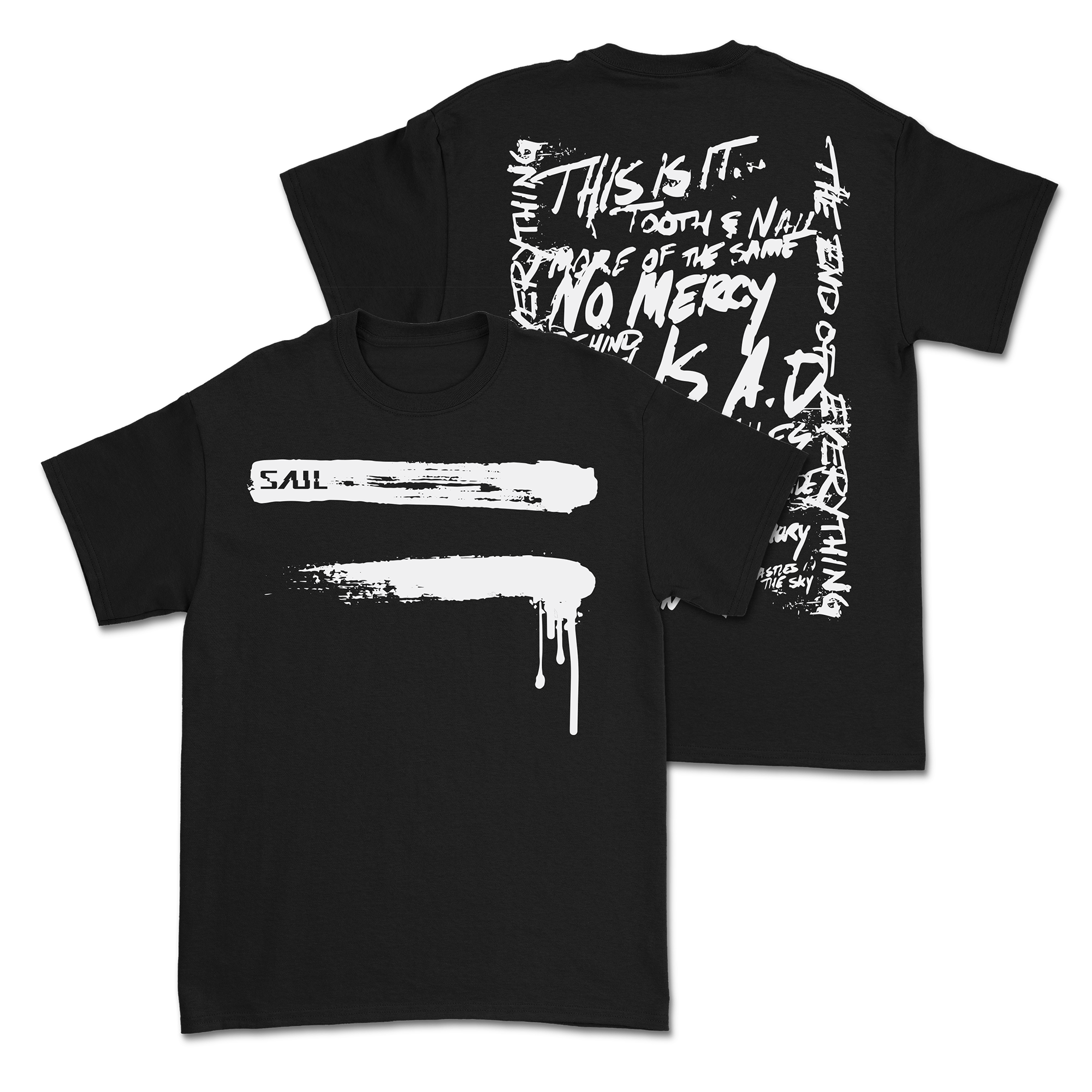 SAUL - Equals T-Shirt - Black