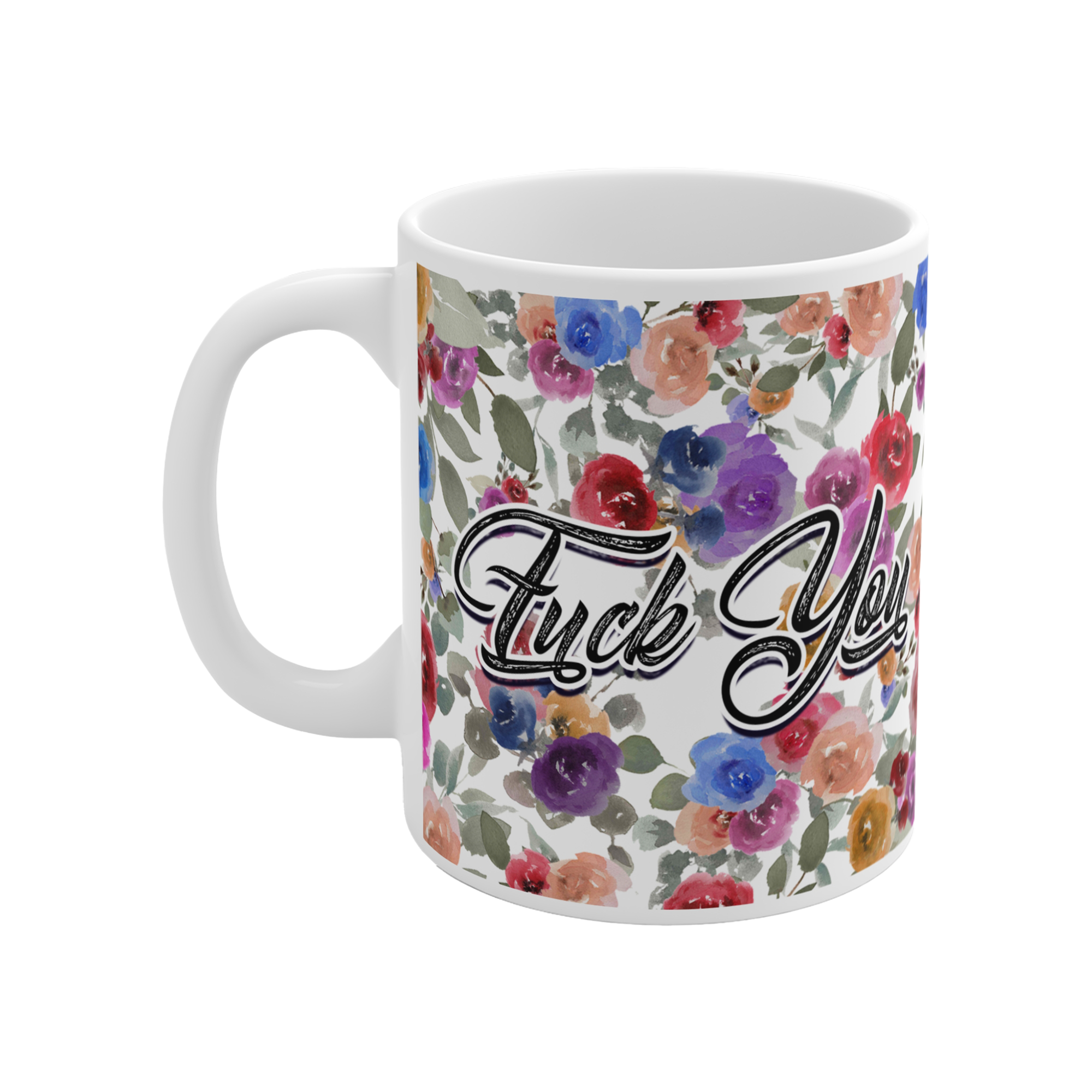 BeardPrincess - Floral Fuck You Mug