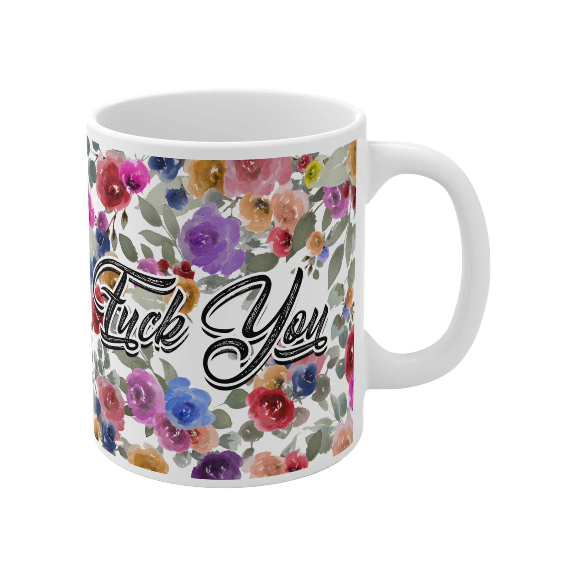 BeardPrincess - Floral Fuck You Mug