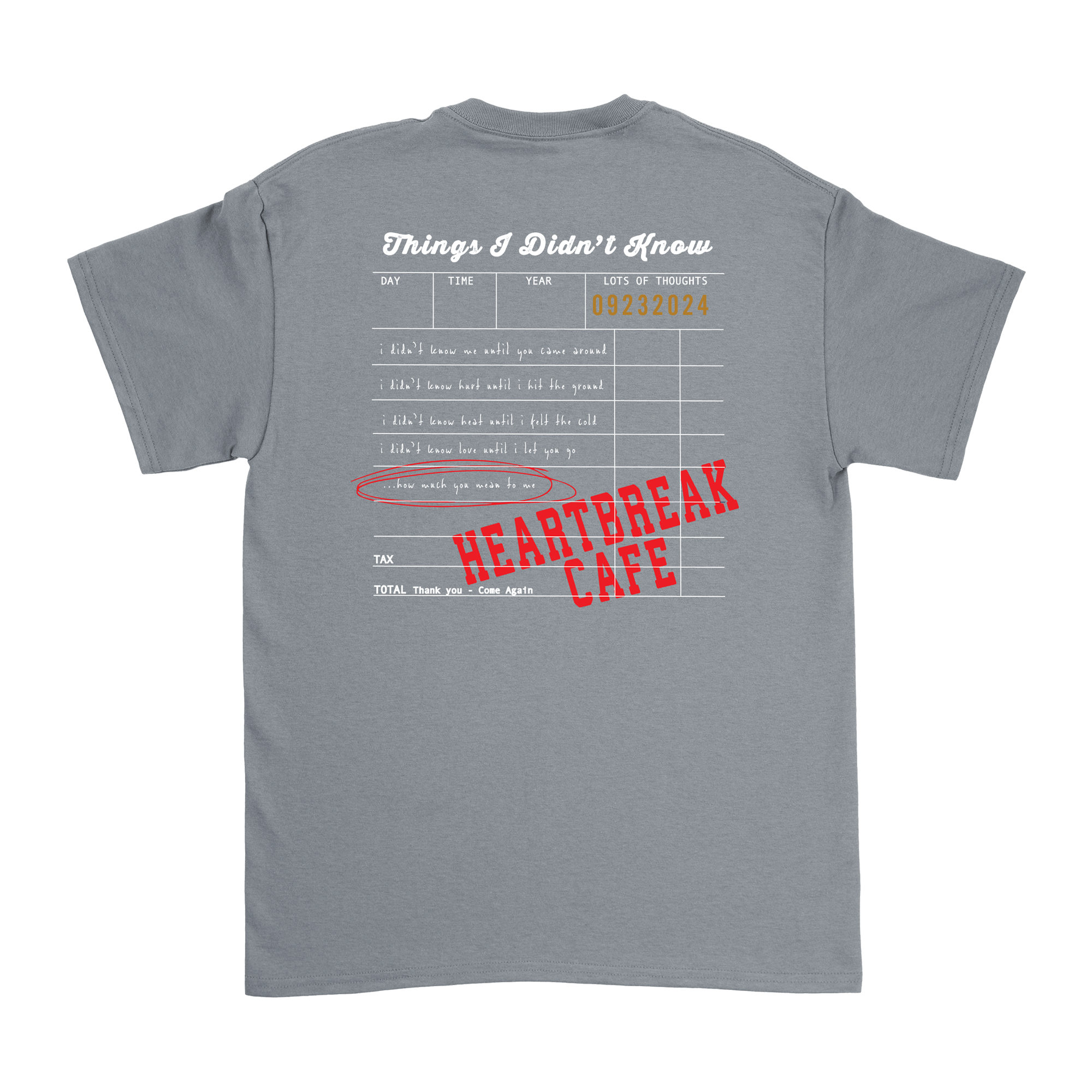 Dalton Mauldin - Heartbreak Cafe T-Shirt (White Print)