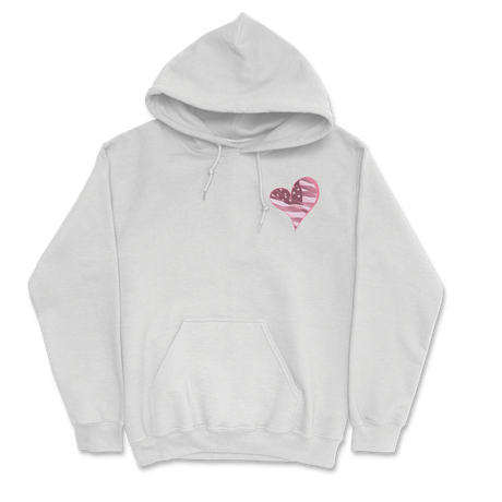 Zoe Day - Heart Hoodie - White